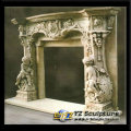 Carved Marble Fireplace Shelf
